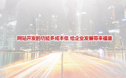 網站開發的功能多成本低 給企業發展帶來福音